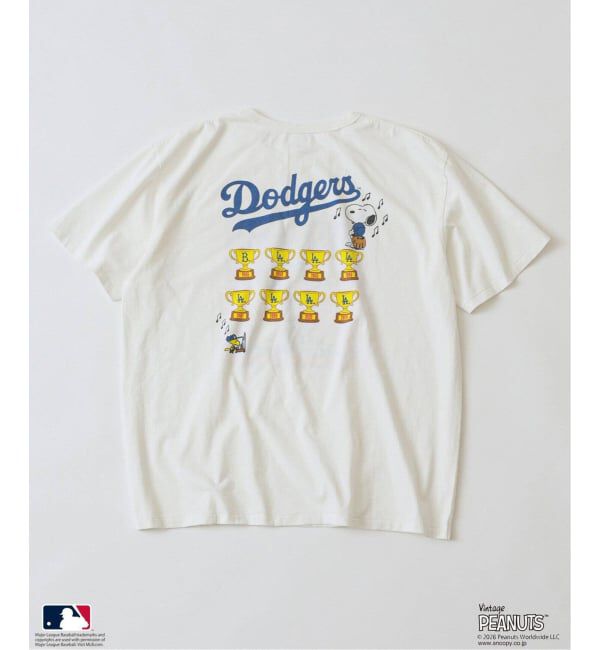 JOURNAL STANDARD relume「《追加》PEANUTS / ピーナッツ 別注 MLB ベースボール プリントTシャツ」|Tシャツ・カットソー|
