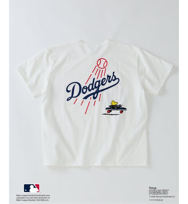 JOURNAL STANDARD relume「《追加》PEANUTS / ピーナッツ 別注 MLB ベースボール プリントTシャツ」|Tシャツ・カットソー|