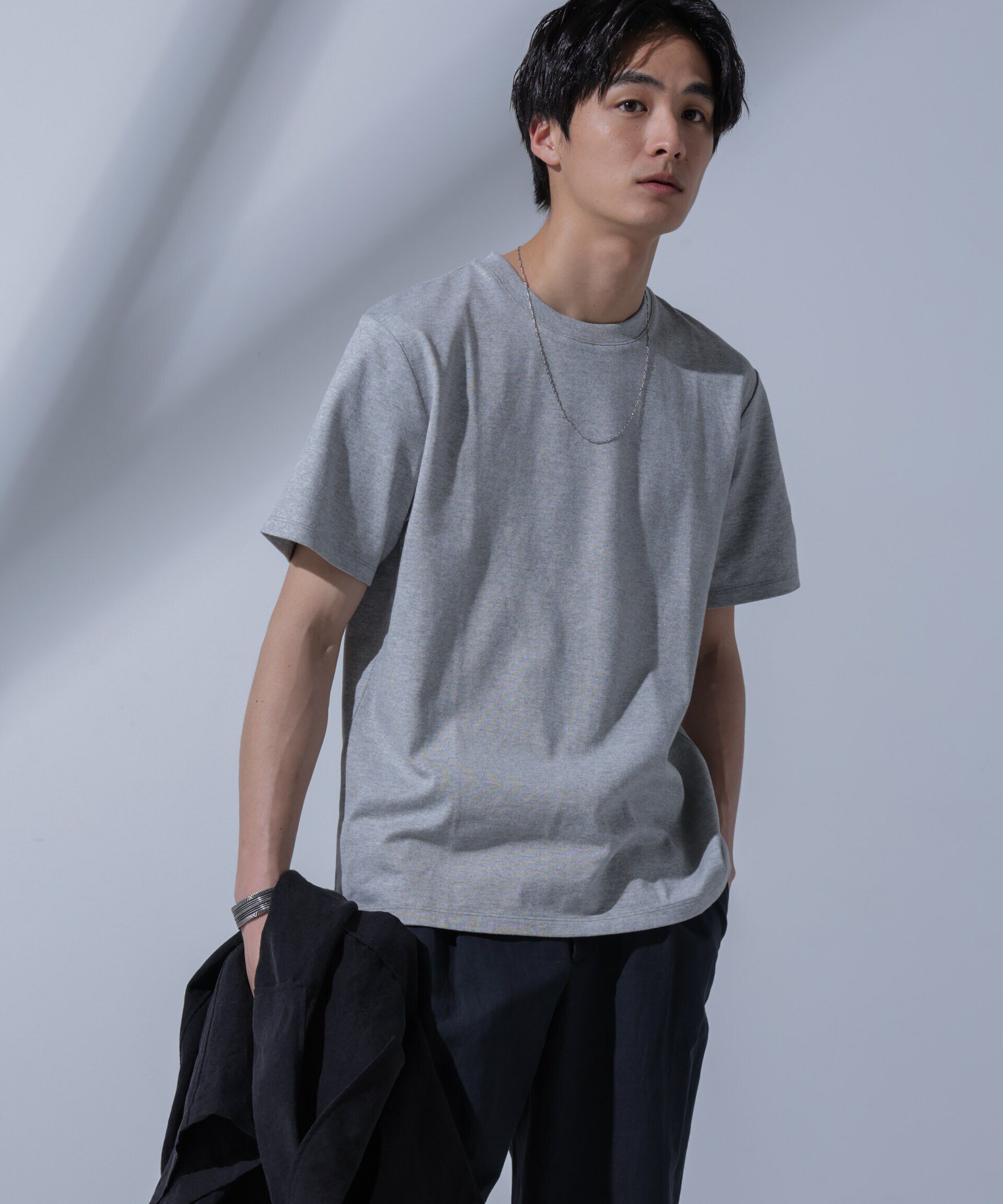 nano･universe「Anti Soaked(R)汗染み防止 クルーネックTシャツ」|Tシャツ・カットソー|