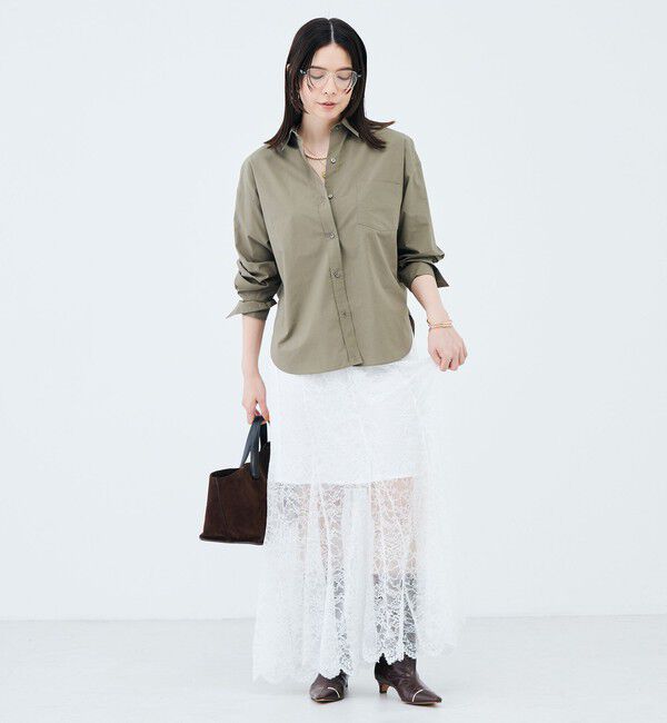 NOLLEY'S sophi「《セットアップ対応》ウォッシャブラルッセルレースマキシマーメイドスカート」|スカート|