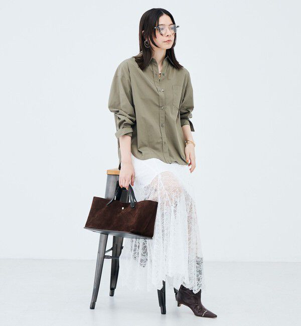 NOLLEY'S sophi「《セットアップ対応》ウォッシャブラルッセルレースマキシマーメイドスカート」|スカート|