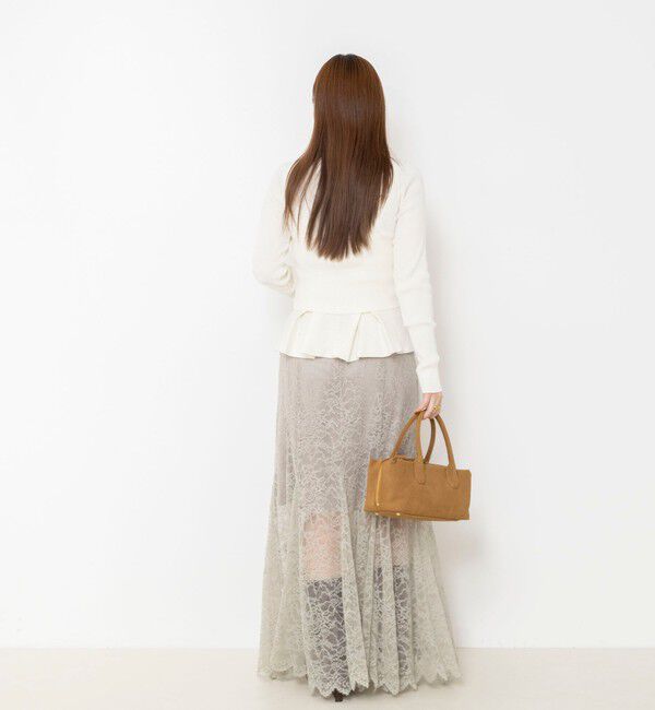NOLLEY'S sophi「《セットアップ対応》ウォッシャブラルッセルレースマキシマーメイドスカート」|スカート|