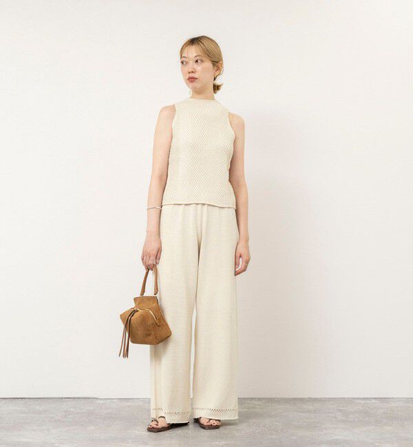 NOLLEY'S sophi「《セットアップ対応》【WALANCE/ワランス】paper knit sleeveless top」|ニット・セーター|