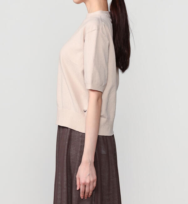 UNFIL「UNFIL | ボトルネック 半袖プルオーバー WOMEN」|ニット・セーター|