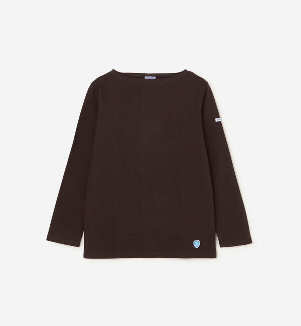ORCIVAL「ORCIVAL | コットンロード ボートネック フレンチバスクTシャツ WOMEN」|Tシャツ・カットソー|DKBROWN