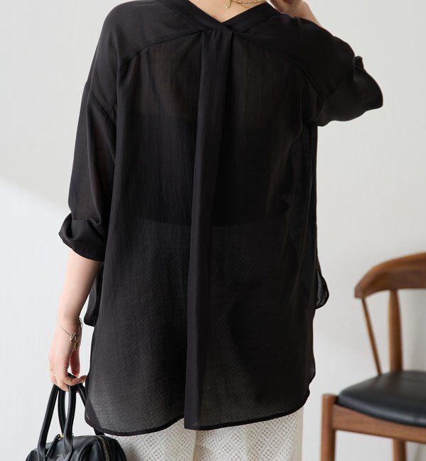  「【ロングシーズン着られる/丈調整可能◎】ヴィンテージライクオーバーシャツ」|シャツ・ブラウス|