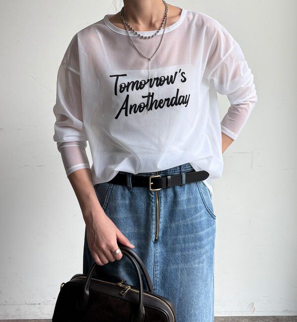  「【WEB限定】シアーロゴTEE」|Tシャツ・カットソー|