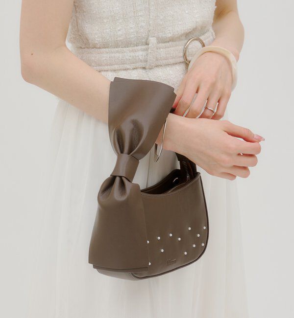  「【lilium by lily】リボンパール2wayBAG」|トートバッグ|