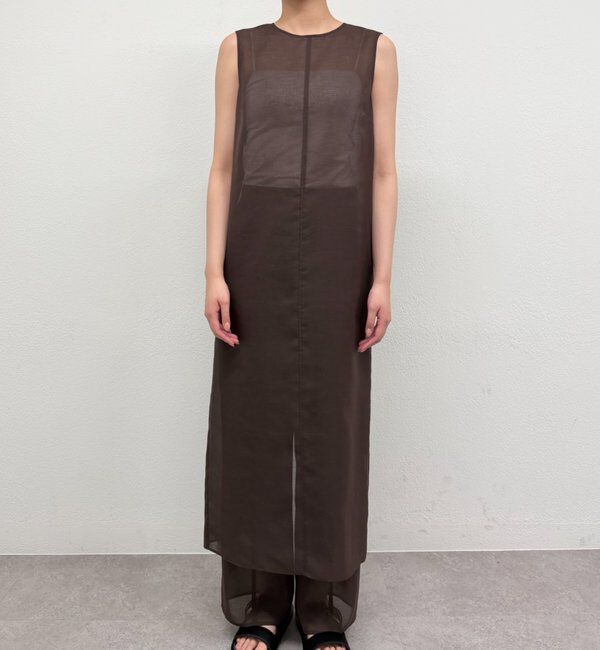  「【JAPAN MADE】シアーノースリワンピース」|ワンピース|