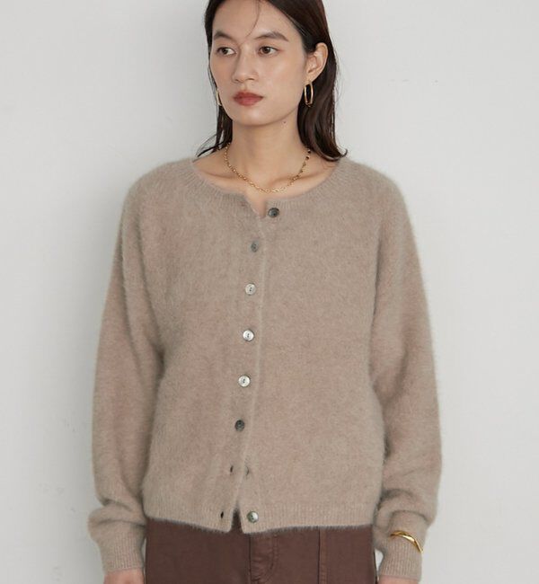  「《前後着用可》ファーカシミヤ2WAYカーディガン」|ニット・セーター|