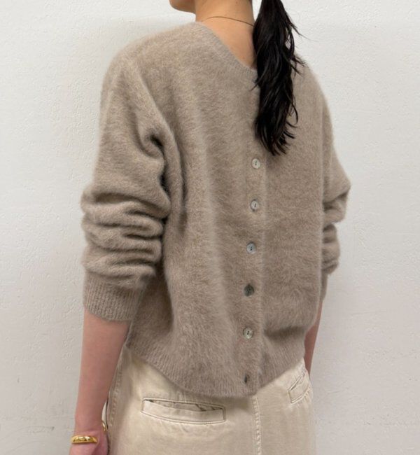  「《前後着用可》ファーカシミヤ2WAYカーディガン」|ニット・セーター|