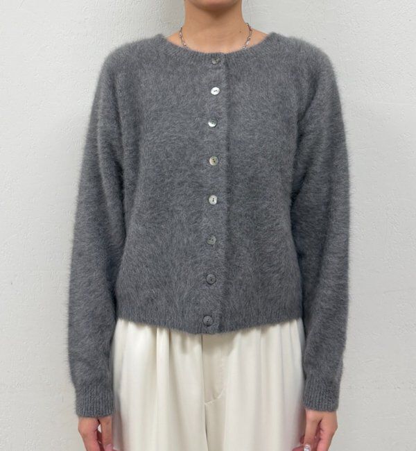  「《前後着用可》ファーカシミヤ2WAYカーディガン」|ニット・セーター|