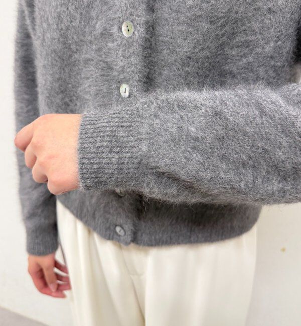  「《前後着用可》ファーカシミヤ2WAYカーディガン」|ニット・セーター|