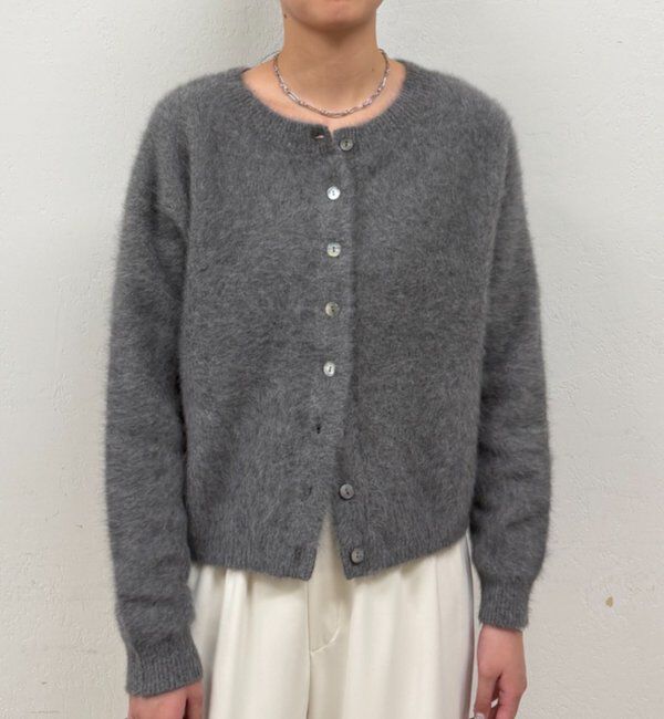  「《前後着用可》ファーカシミヤ2WAYカーディガン」|ニット・セーター|