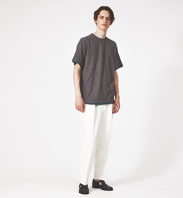 ABAHOUSE「【ドライタッチ 】ヘムラウンド 半袖 Ｔシャツ」|Tシャツ・カットソー|