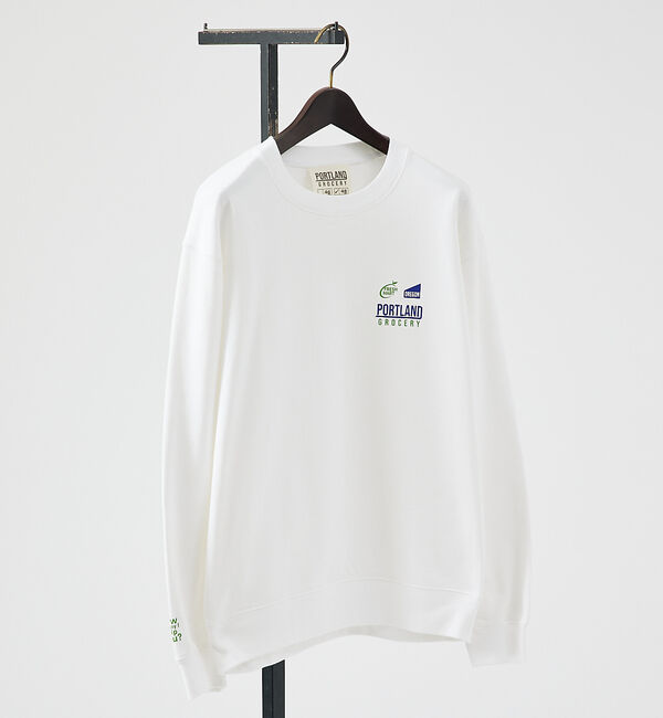 ABAHOUSE「【PORTLAND-GROCERY】ロゴプリント クルーネックスウェット / L」|スウェット・ジャージ|