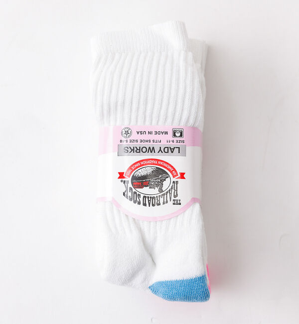 Rouge vif「【THE RAILROAD SOCK/レイルロードソック】3組ソックス/ホワイト」|ソックス|その他1