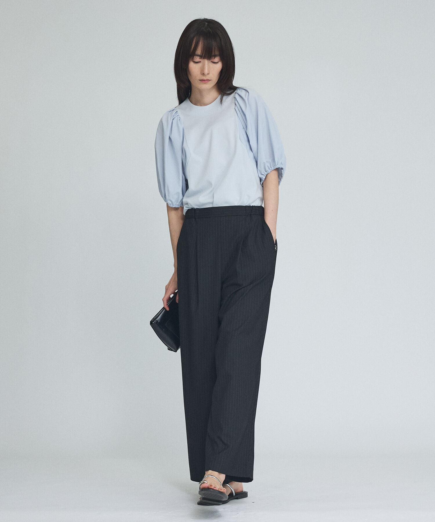 qualite「タフタスリーブプルオーバー」|Tシャツ・カットソー|