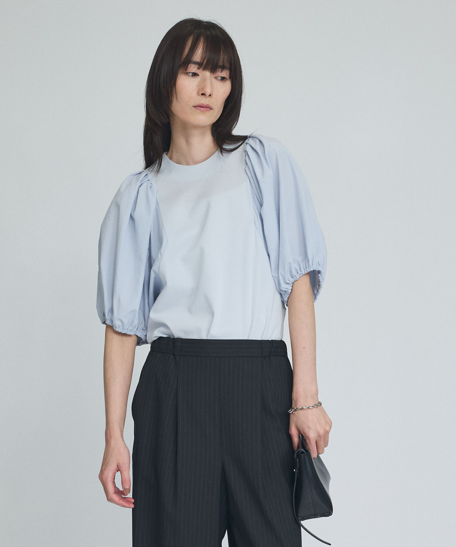 qualite「タフタスリーブプルオーバー」|Tシャツ・カットソー|