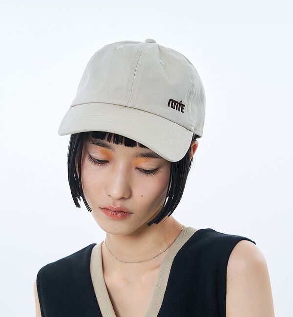 NOMINE「オリジナル刺繍ロゴ キャップ」|その他|アイボリー