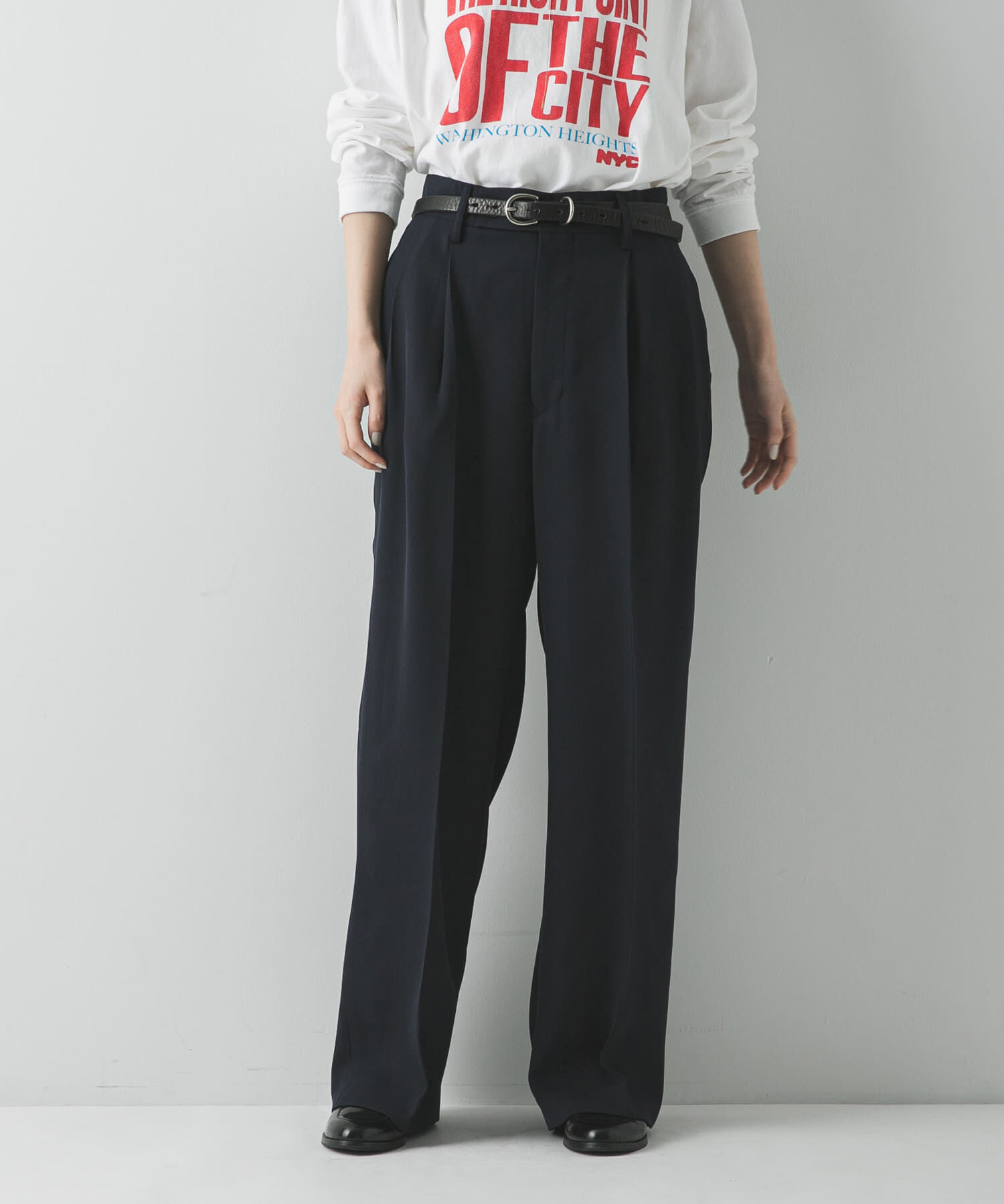 URBAN RESEARCH「ダブルクロスキュプラパンツ」|その他|ネイビー