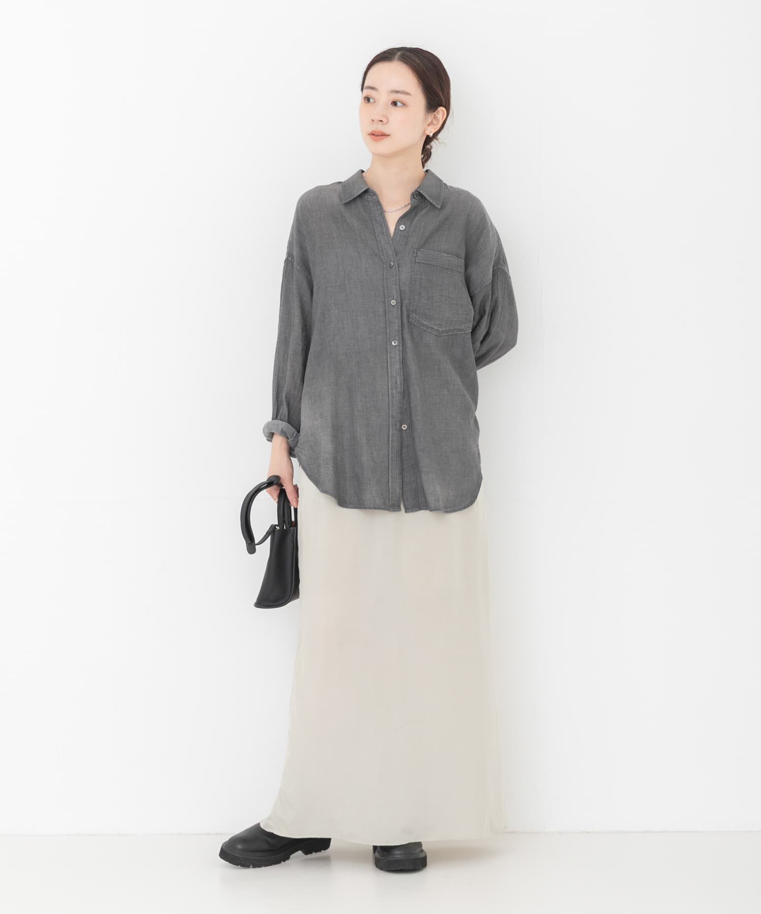 URBAN RESEARCH「キュプラギャザーIラインスカート」|スカート|