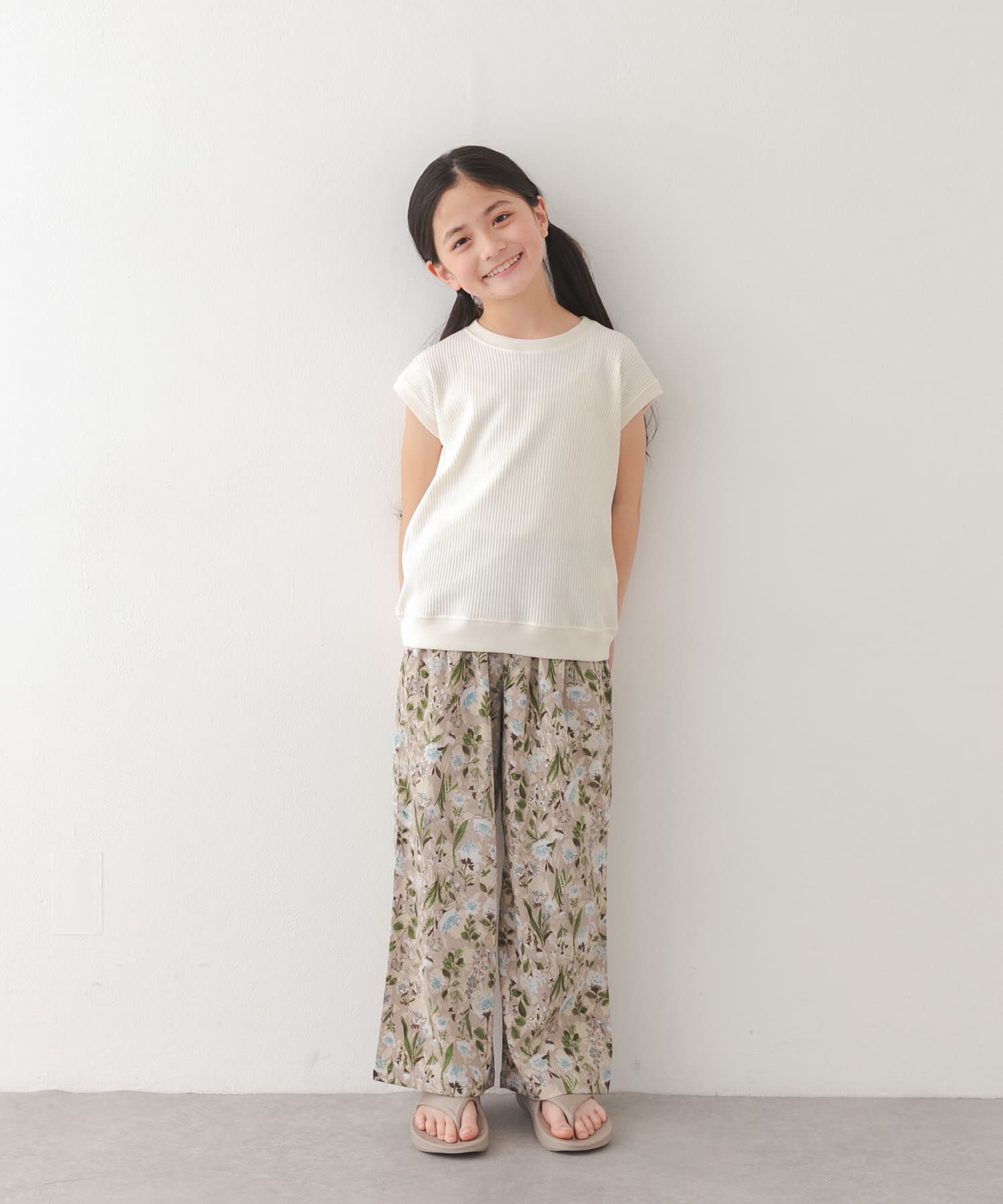 URBAN RESEARCH DOORS「『親子リンク』フラワープリントイージーパンツ(KIDS)」|その他|