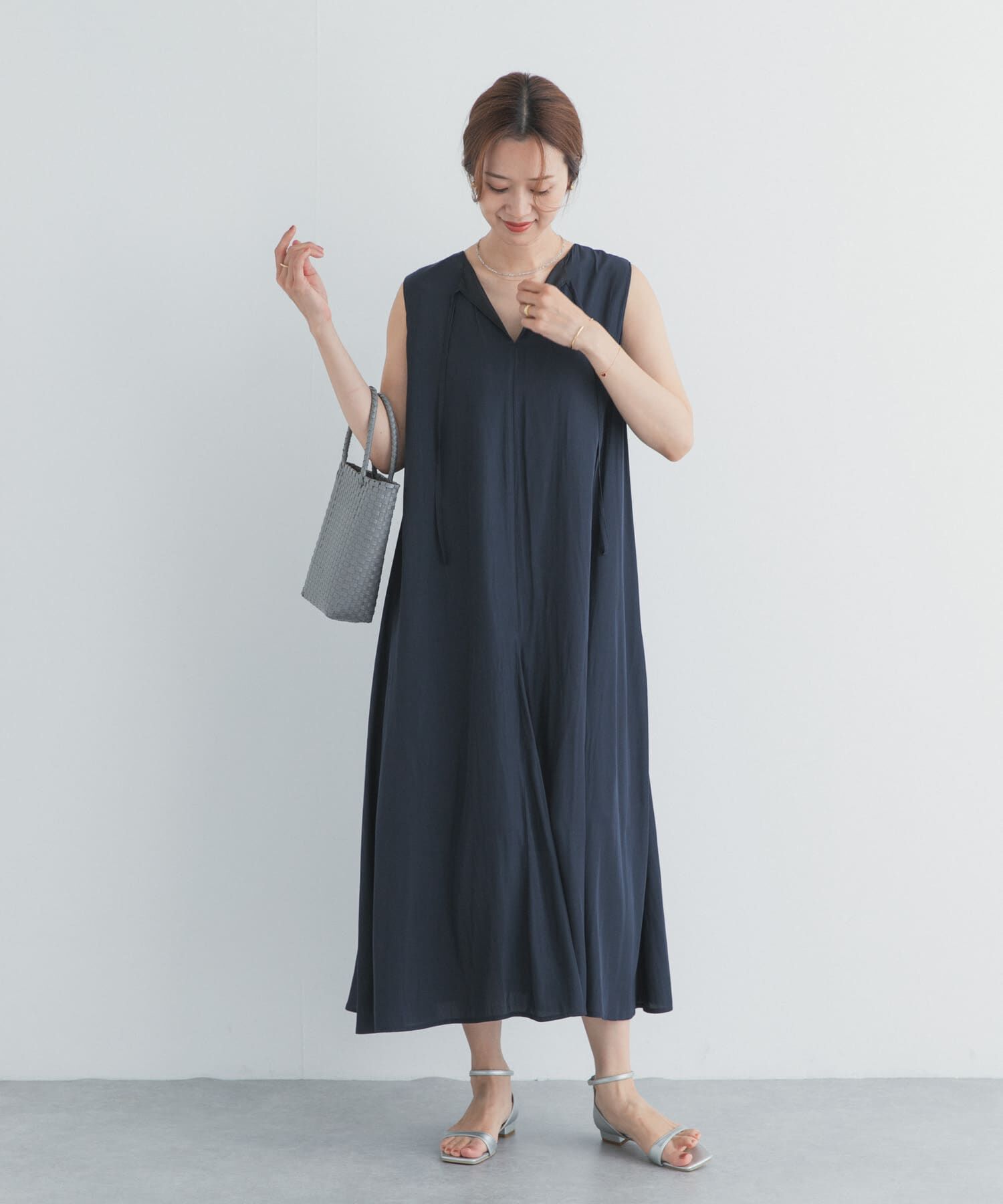 URBAN RESEARCH DOORS「『スタッフ企画』2WAYマチ切替ワンピース」|ワンピース|