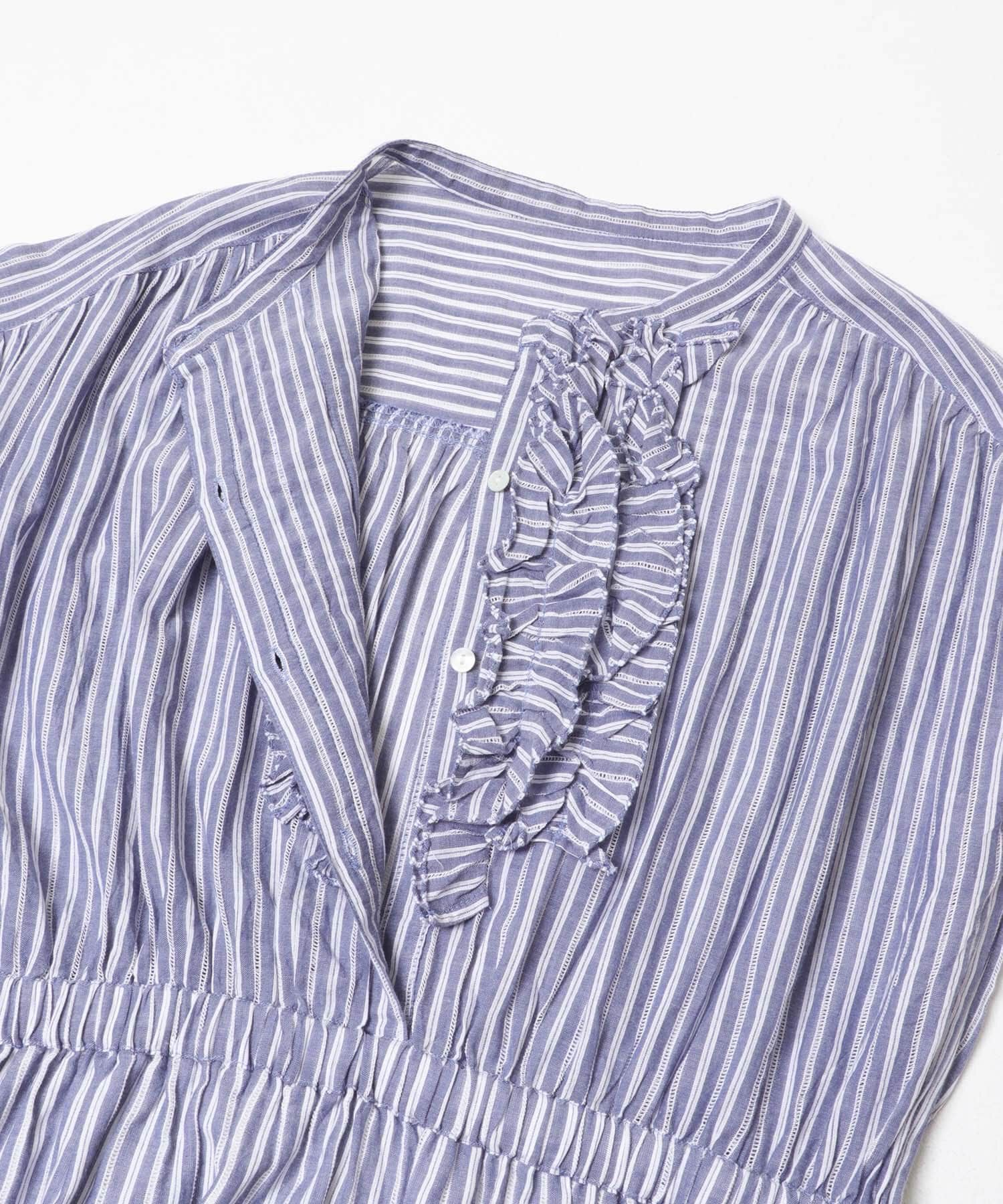 Sonny Label 「ドビーストライプフリルシャツワンピース」|ワンピース|