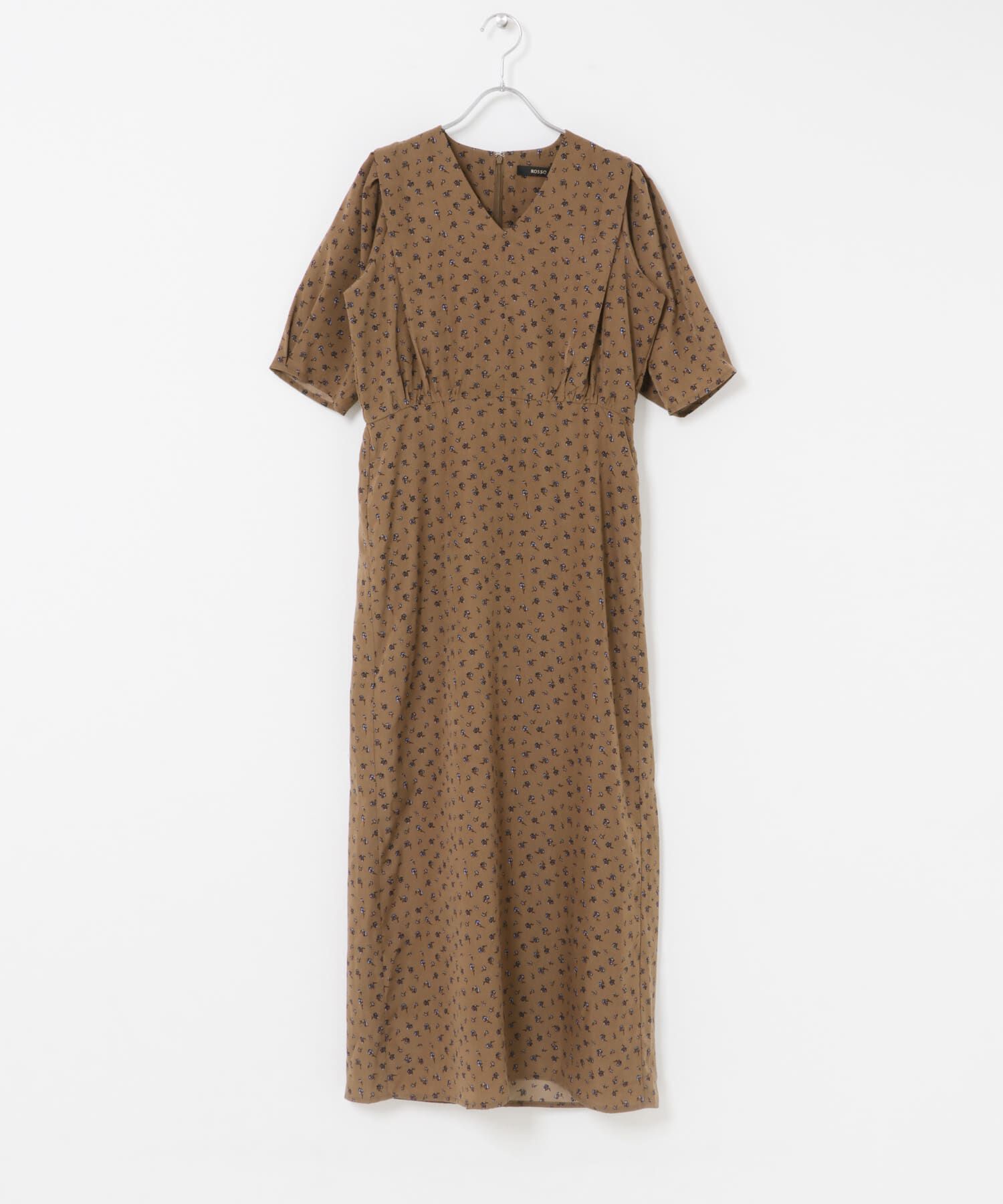 URBAN RESEARCH ROSSO「『WEB限定』Vネックストレートフラワープリントワンピース」|ワンピース|