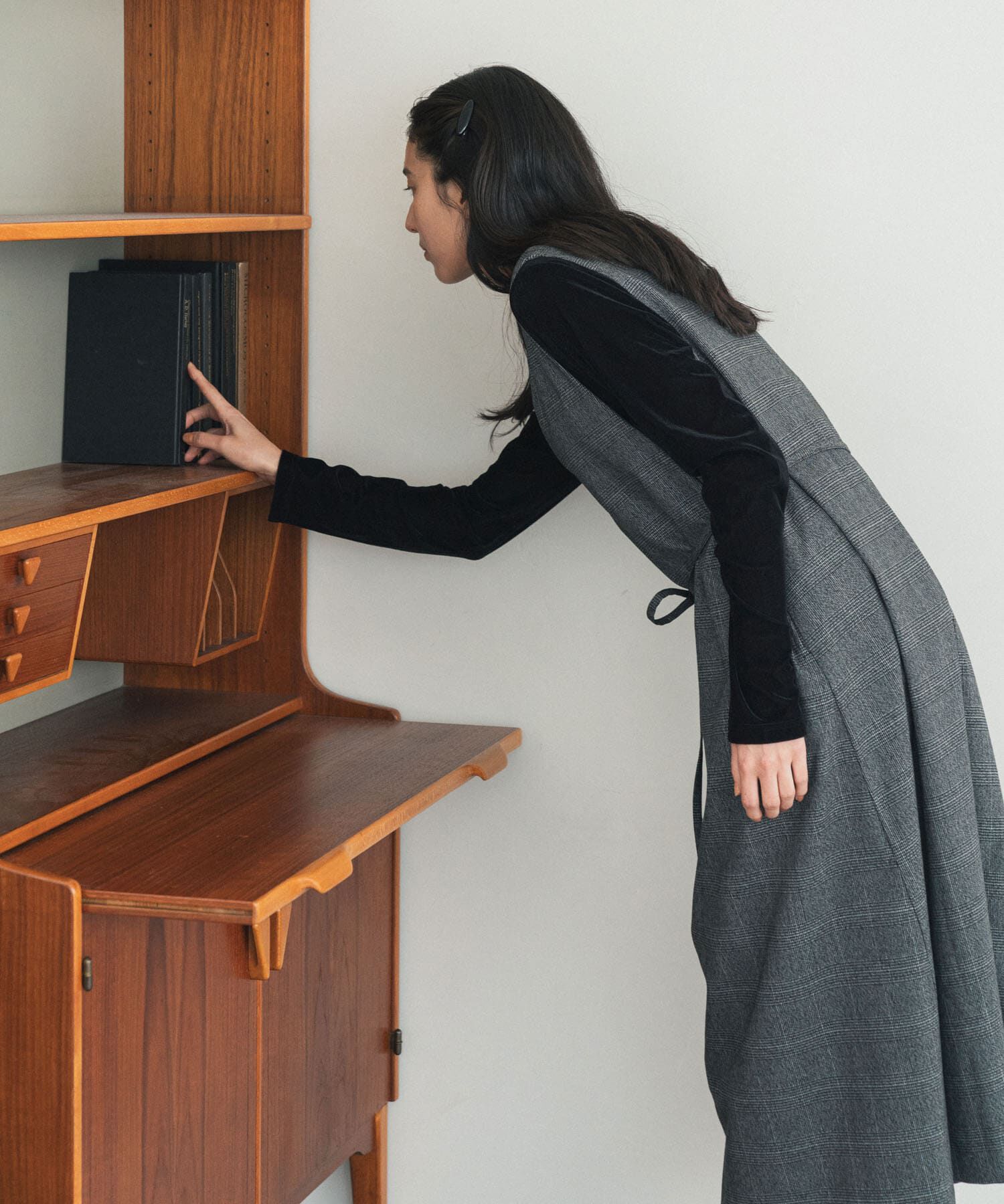 URBAN RESEARCH DOORS「『UR TECH』ツイルフレアジャンパースカート」|ジャンパースカート|