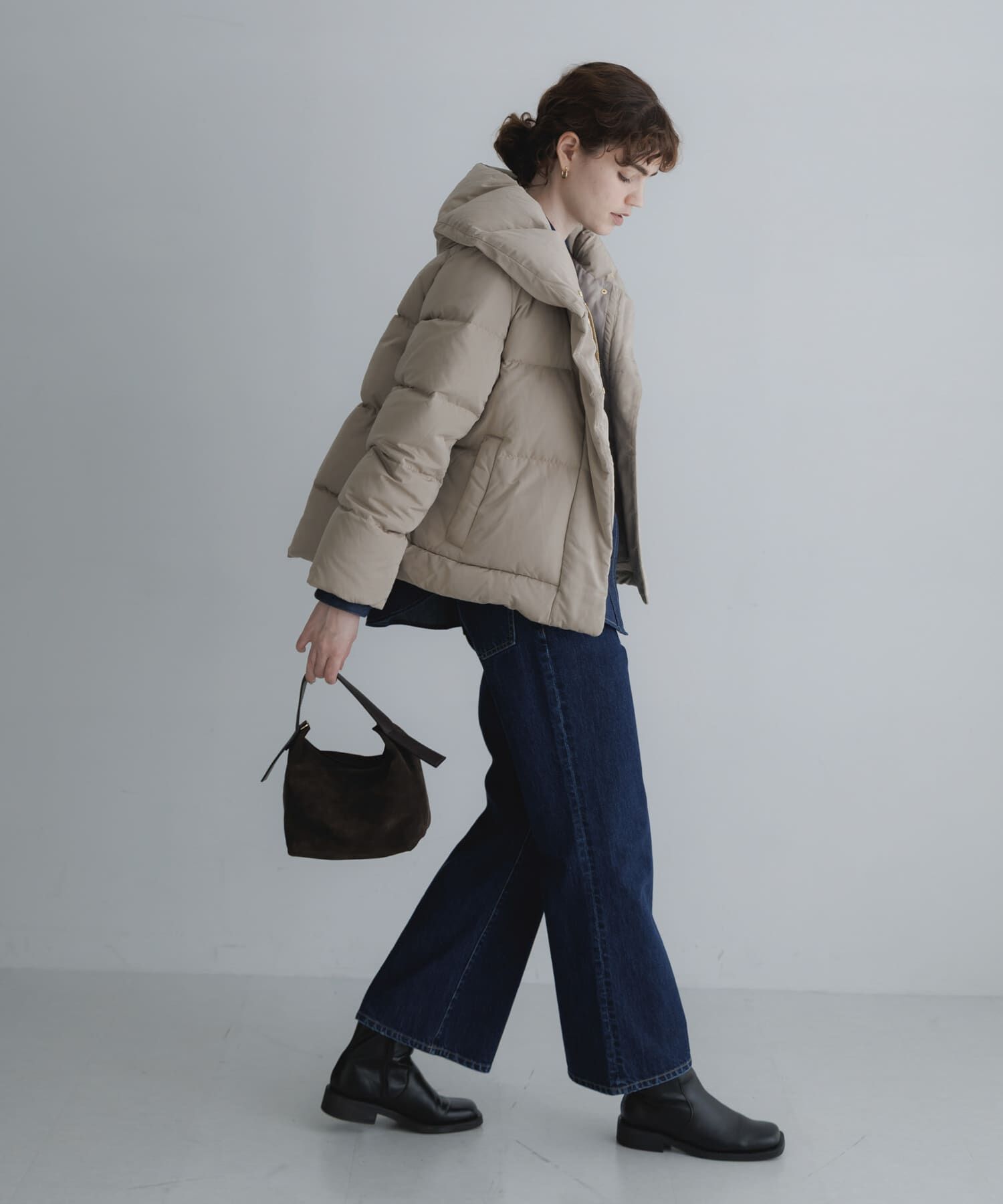 Sonny Label 「撥水ショールカラーミディダウンコート」|ダウン|