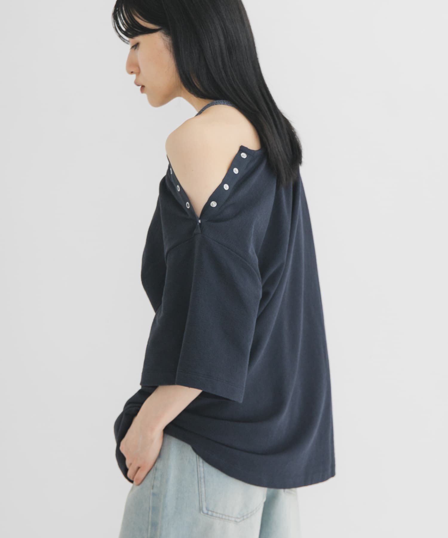  「スナップショルダールーズTEE」|Tシャツ・カットソー|