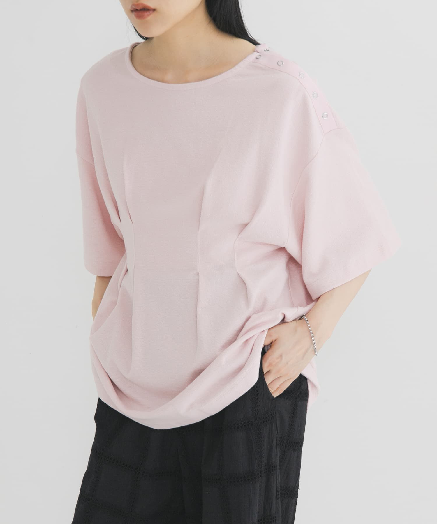  「スナップショルダールーズTEE」|Tシャツ・カットソー|