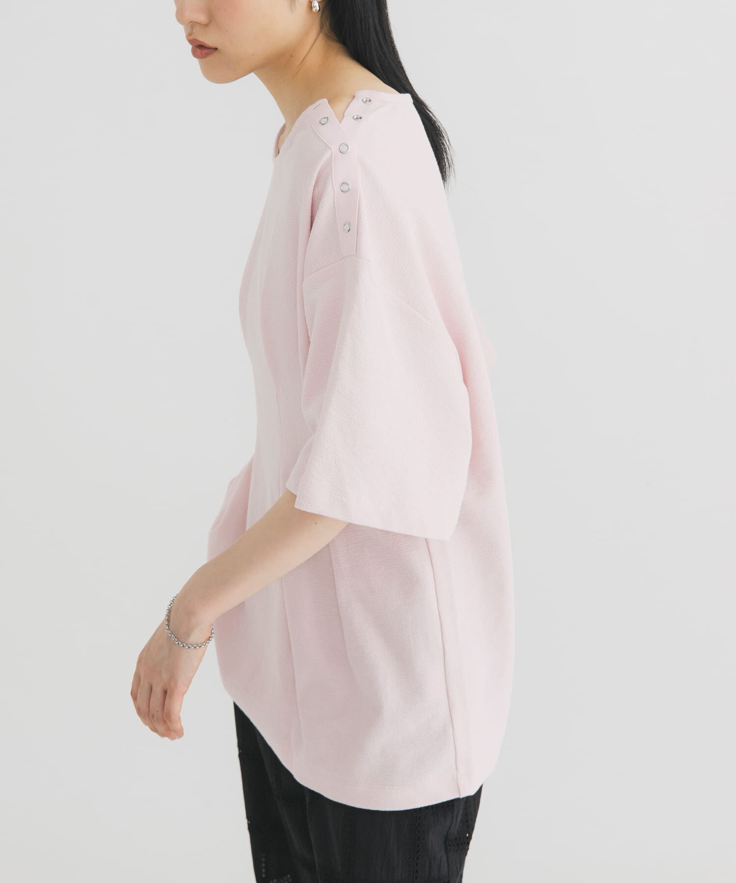  「スナップショルダールーズTEE」|Tシャツ・カットソー|