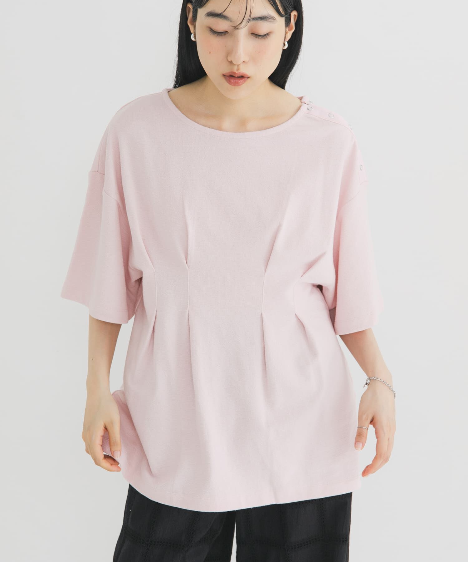  「スナップショルダールーズTEE」|Tシャツ・カットソー|