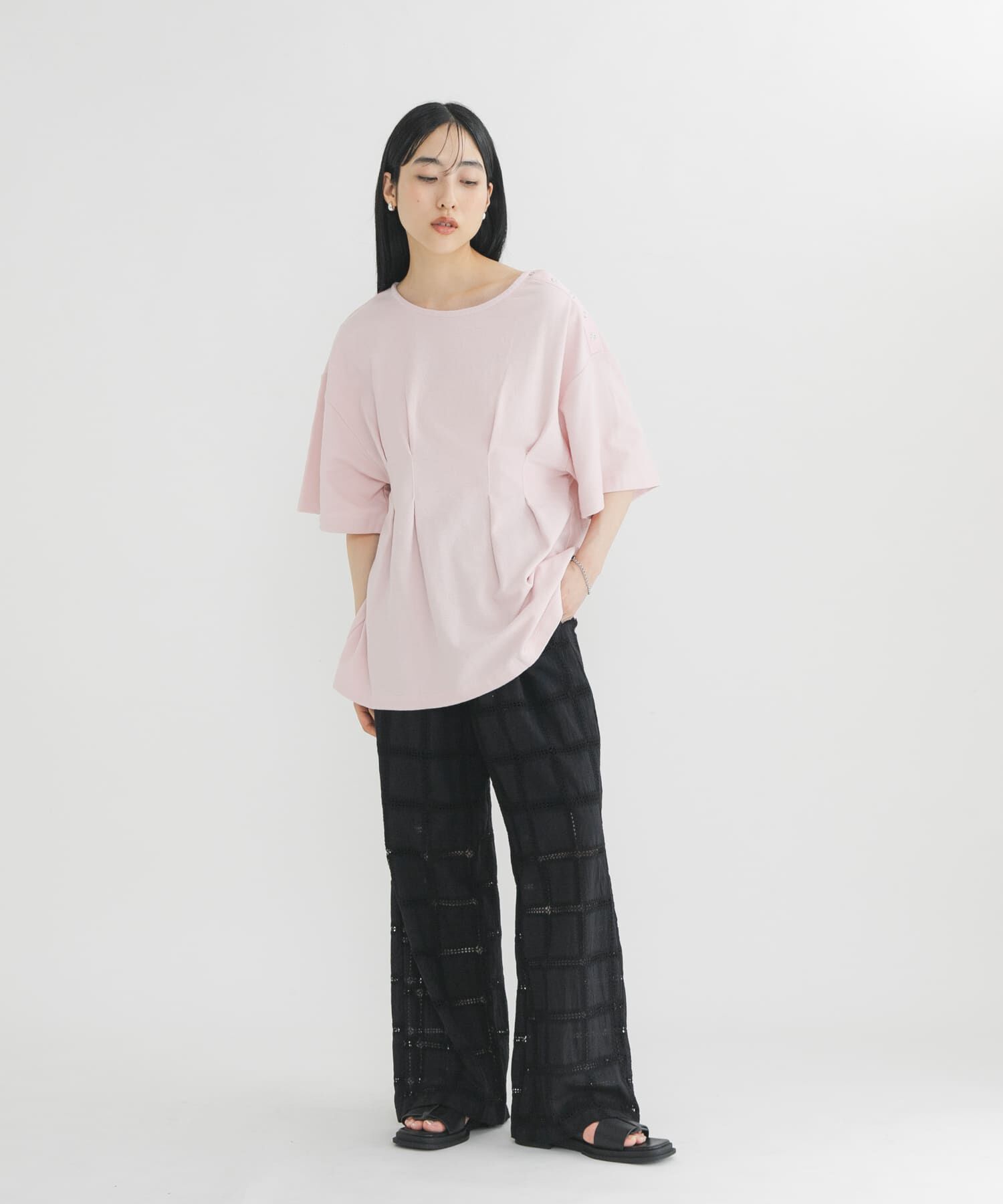  「スナップショルダールーズTEE」|Tシャツ・カットソー|