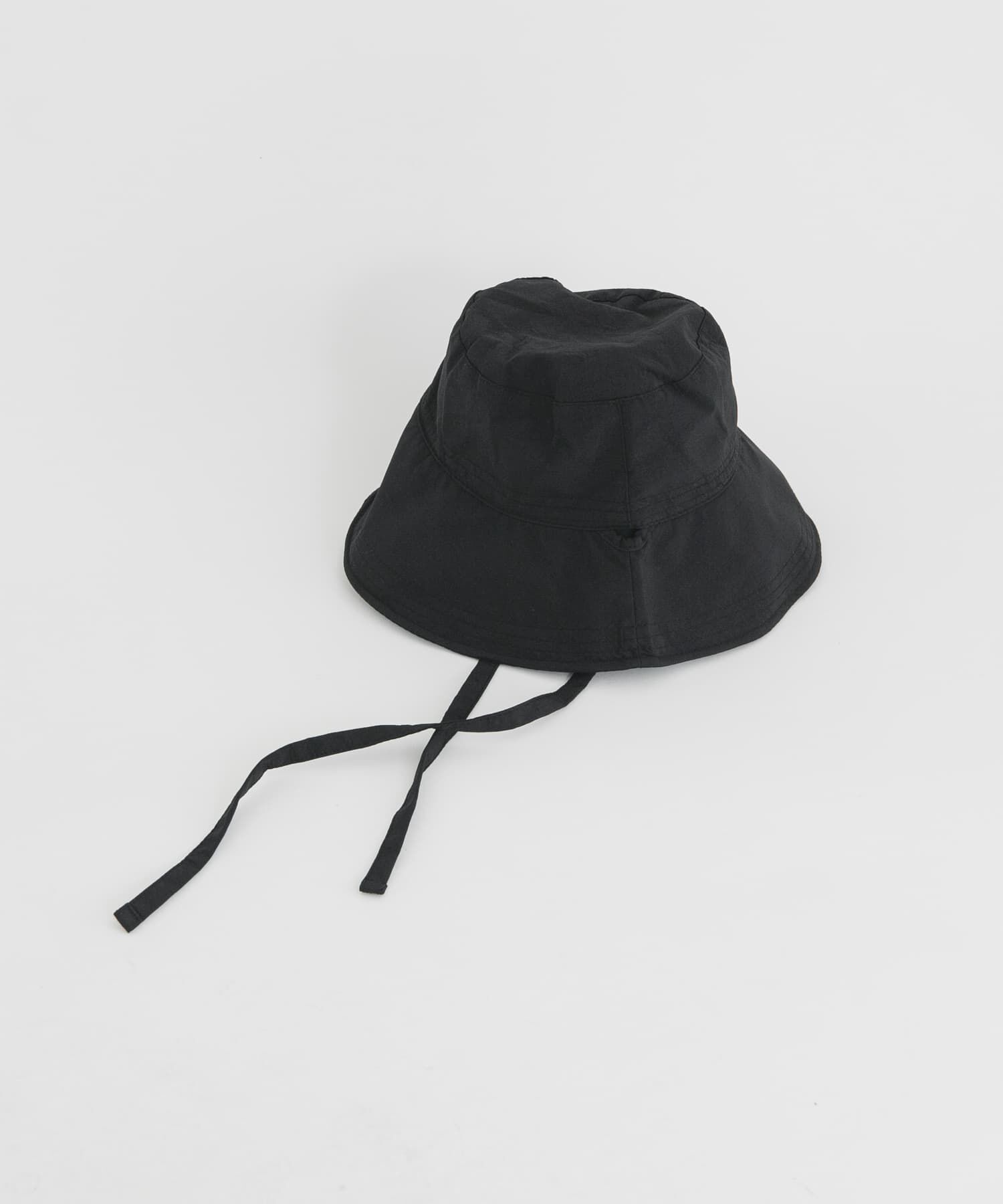  「ステッチデザインバケットHAT」|ハット|ブラック