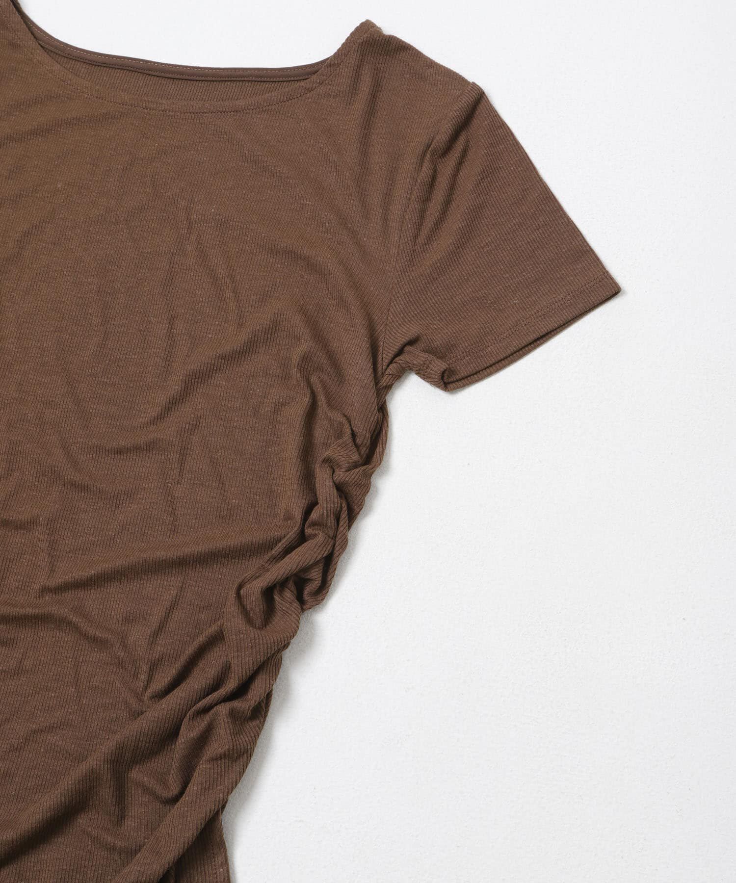  「シャーリングスリットTEE」|Tシャツ・カットソー|