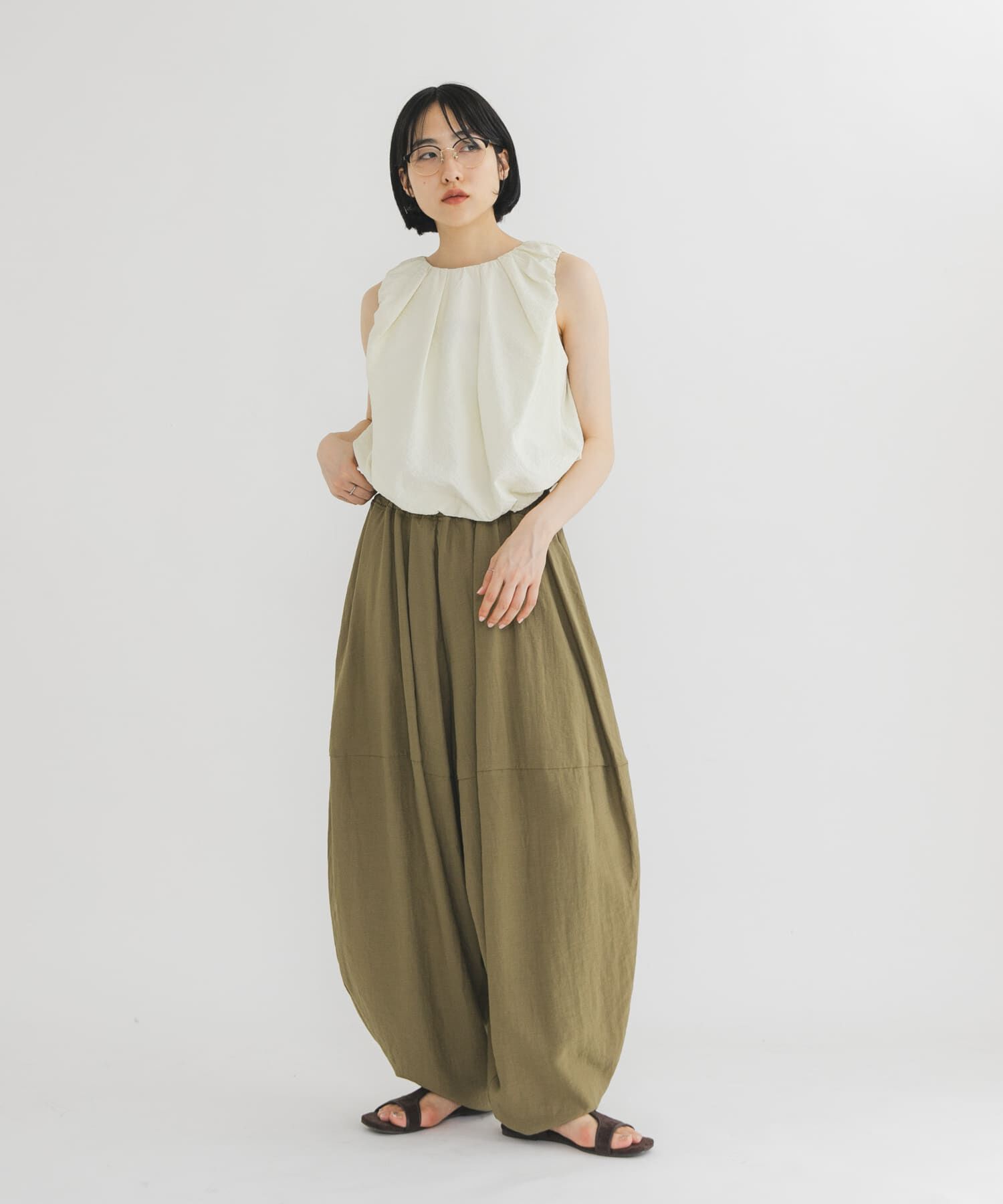  「WIDEレッグシアーイージーパンツ」|その他|