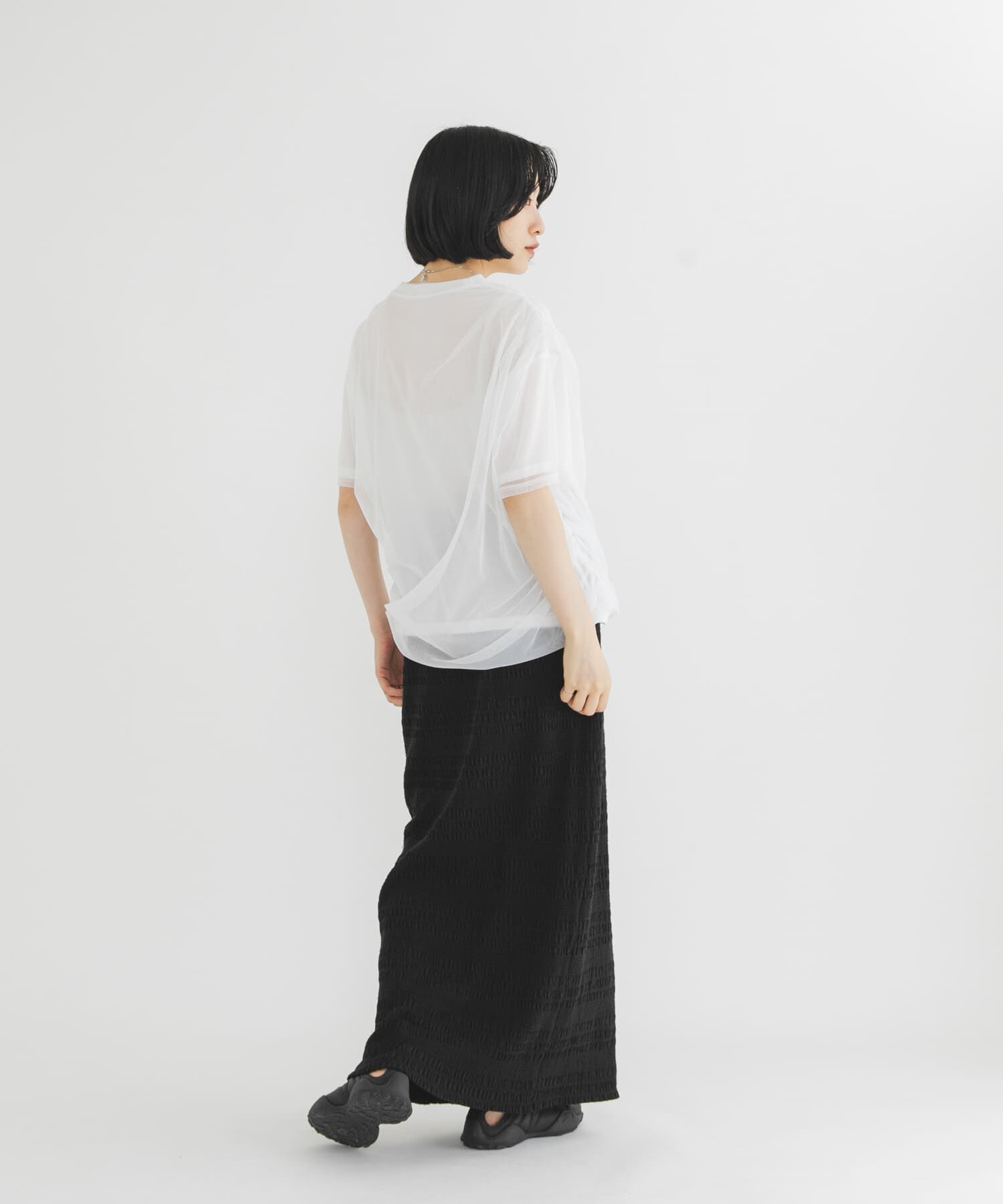  「シアーレイヤードTEE」|Tシャツ・カットソー|
