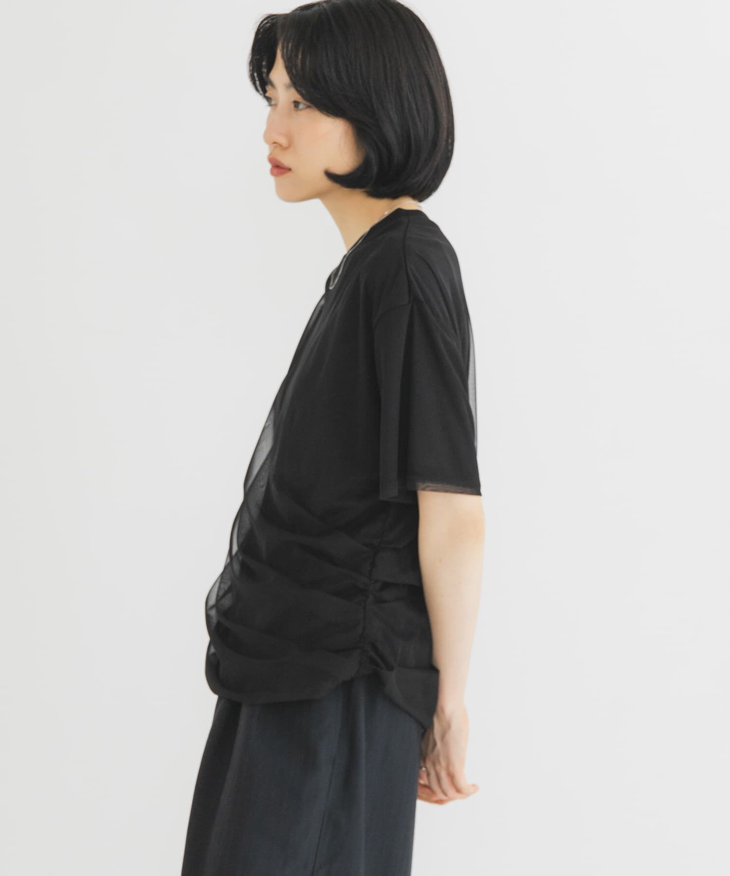  「シアーレイヤードTEE」|Tシャツ・カットソー|