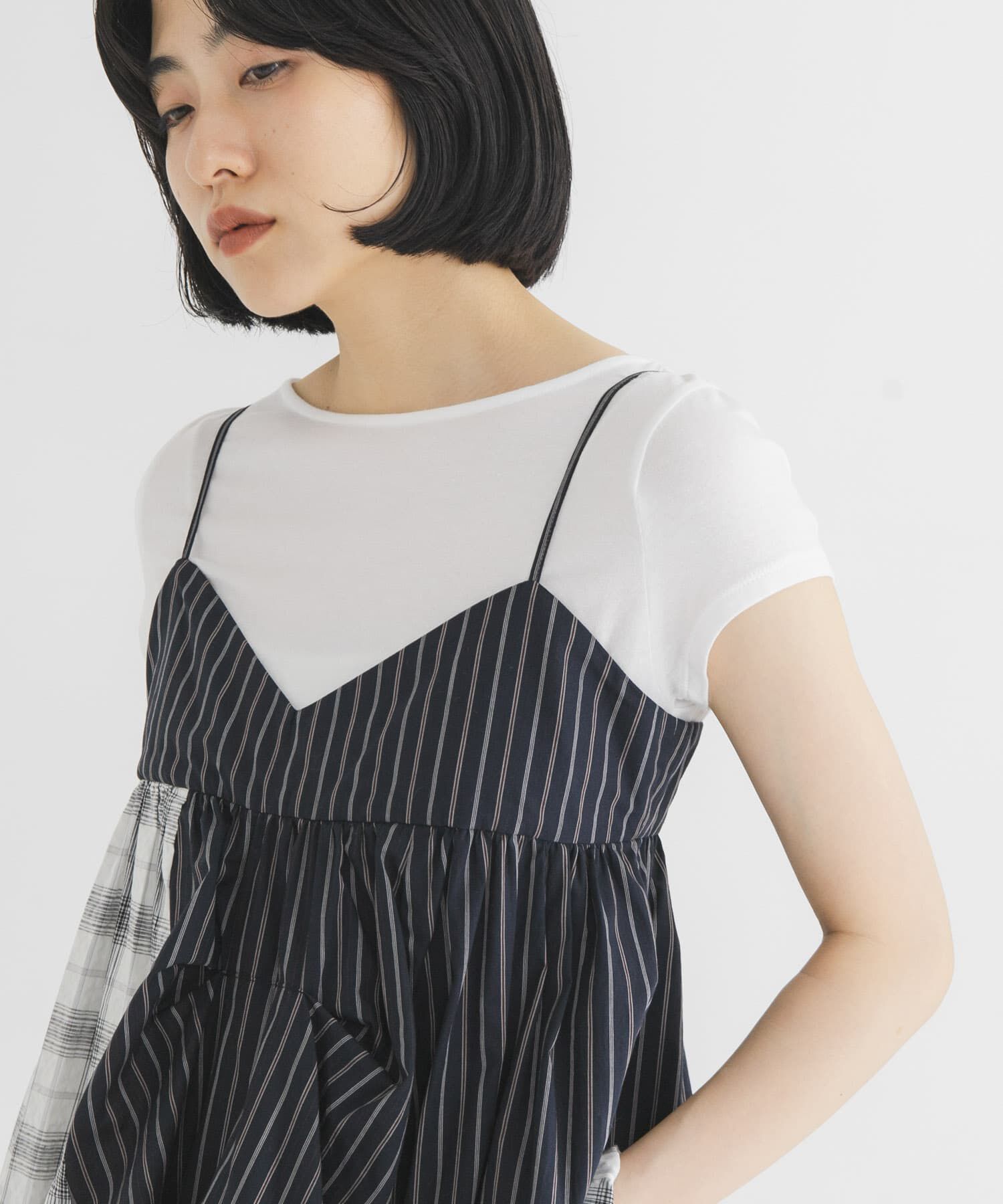  「タックドレープTEE」|Tシャツ・カットソー|