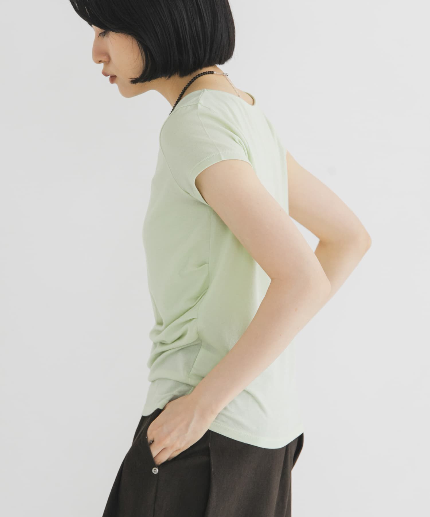  「タックドレープTEE」|Tシャツ・カットソー|