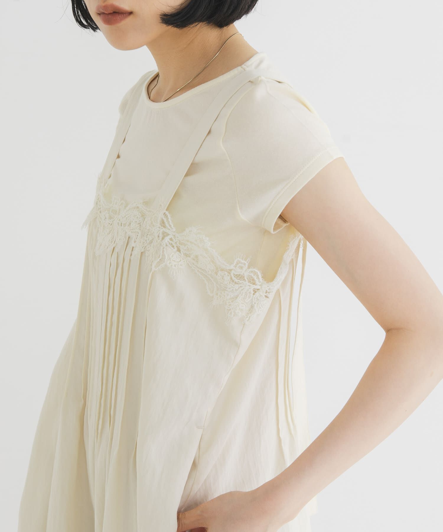  「タックドレープTEE」|Tシャツ・カットソー|