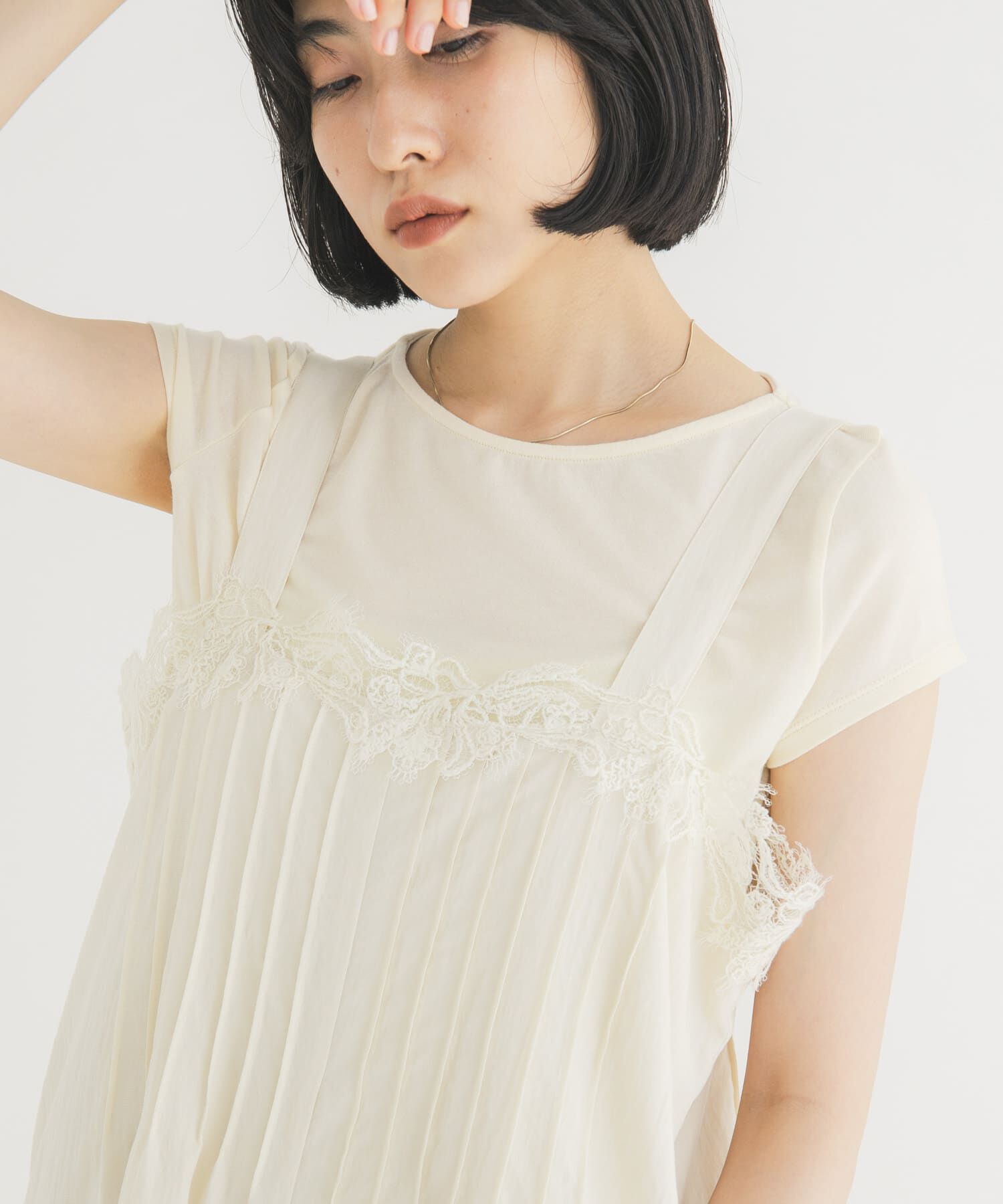  「タックドレープTEE」|Tシャツ・カットソー|