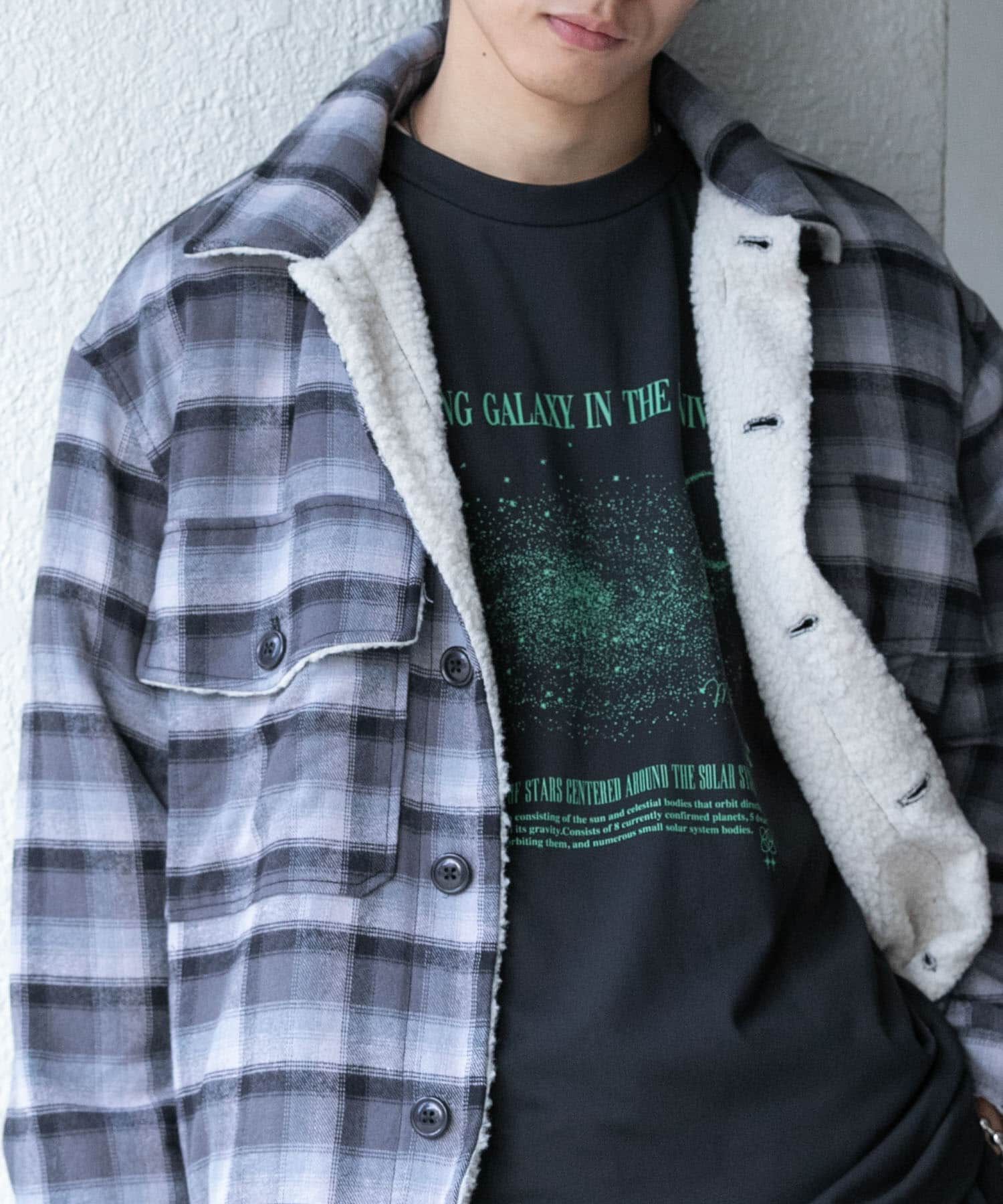 SENSE OF PLACE by URBAN RESEARCH「Galaxy Graphic Long-Sleeve T-shirts」|Tシャツ・カットソー|