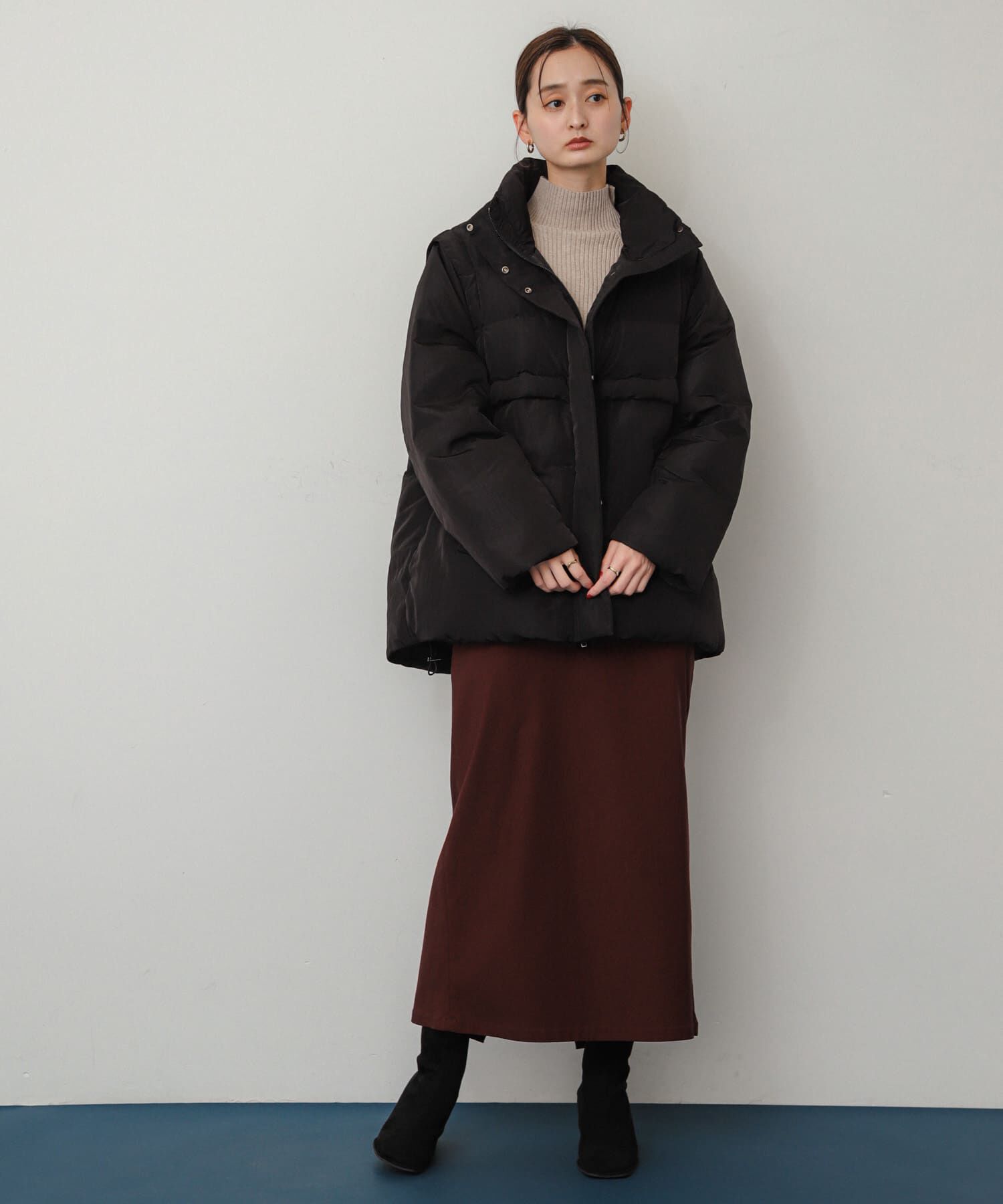 SENSE OF PLACE by URBAN RESEARCH「『消臭』スクエアトウセンターシームストレッチブーツ」|ショートブーツ|