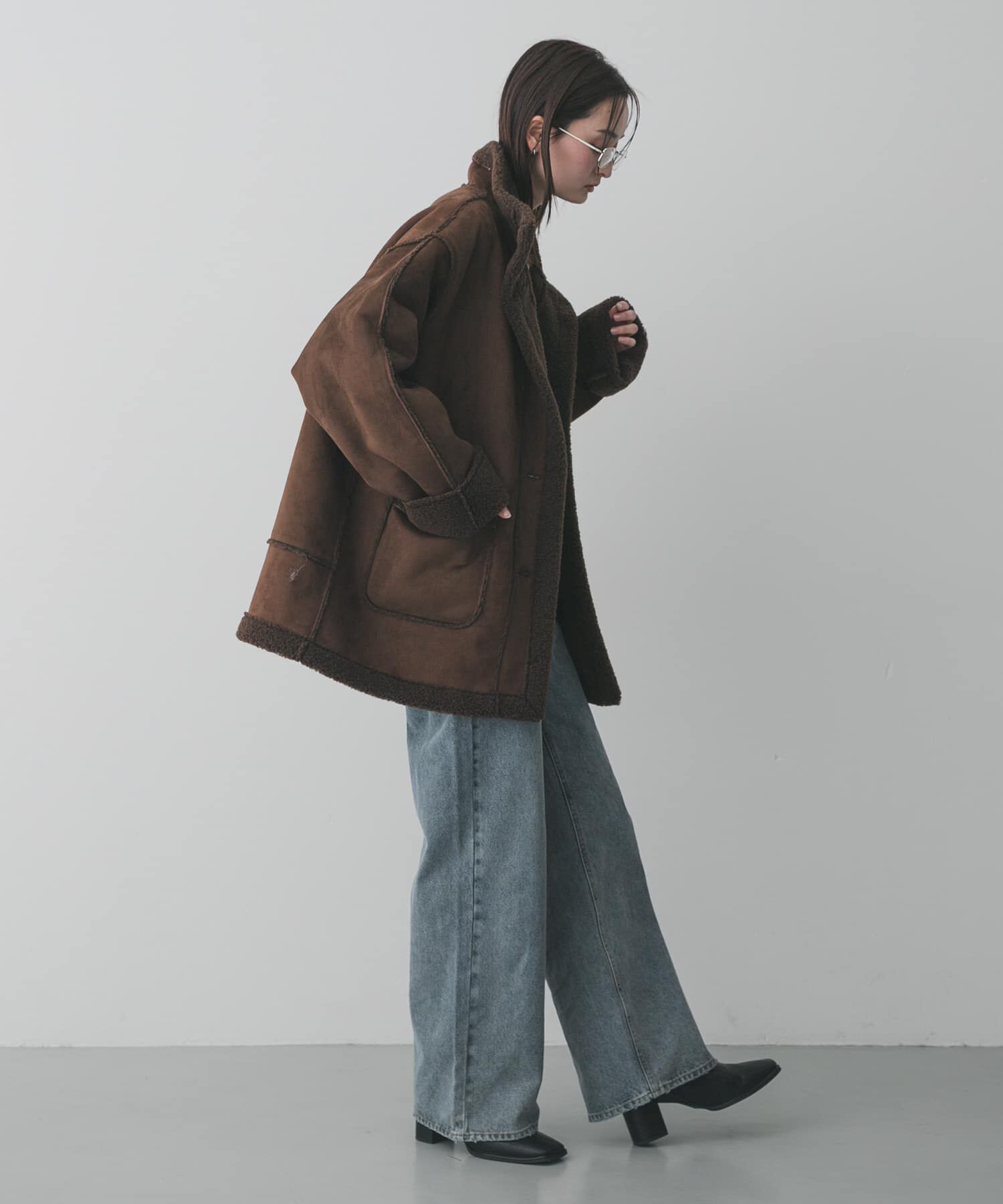 SENSE OF PLACE by URBAN RESEARCH「フェイクムートンスタンドジャケット」|その他|
