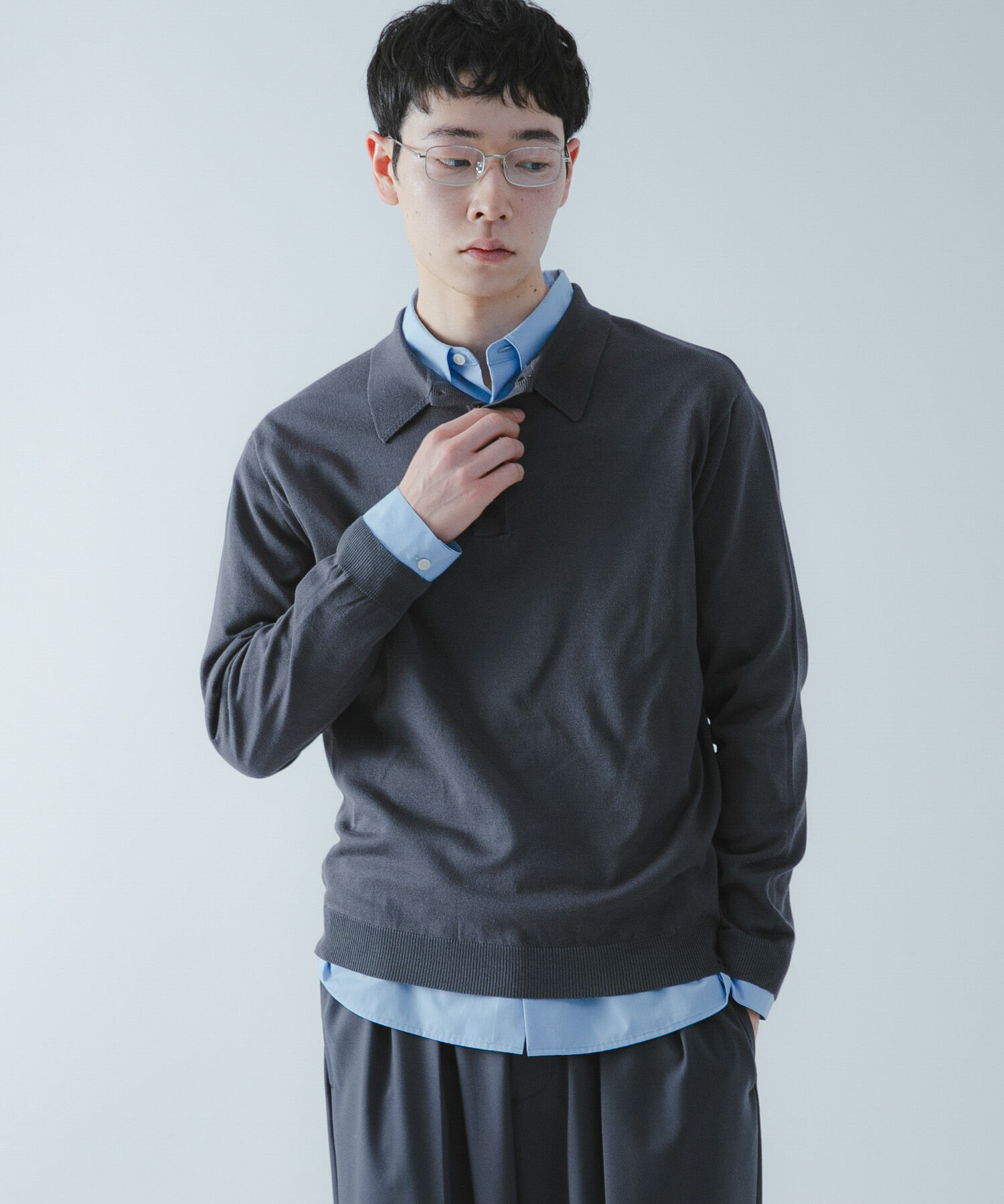 SENSE OF PLACE by URBAN RESEARCH「『洗濯可/防花粉』SKINProofニットポロシャツ」|ニット・セーター|
